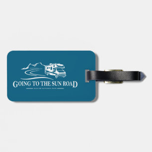 Étiquette À Bagage Aller À Sun Road Montana Véhicule Récréatif