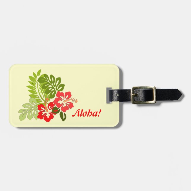 Étiquette À Bagage Aloha étiquette personnalisée (Devant horizontal)