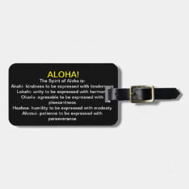 Étiquette À Bagage Aloha Hawaï