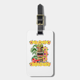 Étiquette À Bagage Aloha Hawaïen drôle tropical Tiki de plages