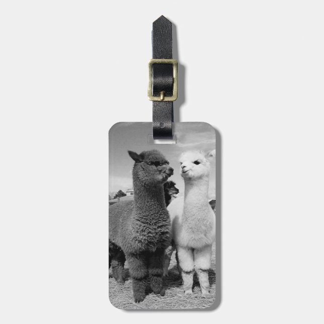 ÉTIQUETTE À BAGAGE ALPACA LOVER'S DREAM LUGGAGE/GOLF I.D.ÉTIQUETTE (Devant Vertical)