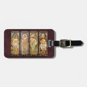 Étiquette À Bagage Alphonse Mucha, Le Temps du Jour