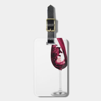 Étiquette À Bagage Amateur de vin de vin de vin rouge