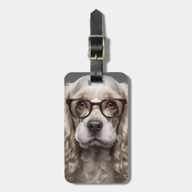 Étiquette À Bagage American Cocker Spaniel (Devant Vertical)
