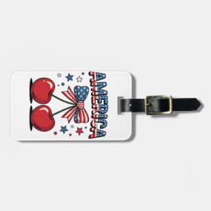 Étiquette À Bagage American Coquette Bow Cherche esthétique USA Drape