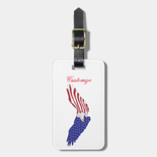 Étiquette À Bagage American Eagle Thunder_Cove 4 juillet patriotique