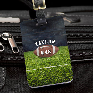 Étiquette À Bagage American Football Field Name Team Jersey Numéro