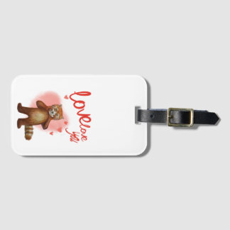 Étiquette À Bagage amour amour amour panda rouge