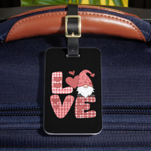 Étiquette À Bagage Amour Coeur mignon Gnome Saint Valentin