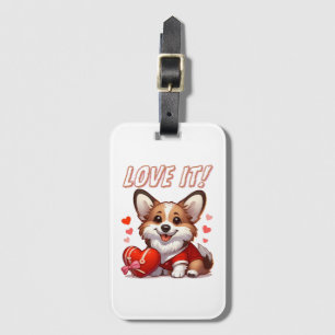Étiquette À Bagage Amour de Corgi Mignon