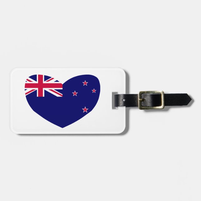 Étiquette À Bagage Amour Nouvelle Zélande (Devant horizontal)