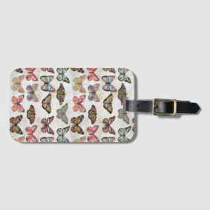 Étiquette À Bagage Amour Papillon