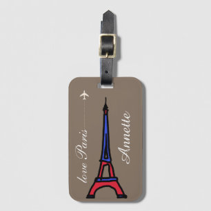 Étiquette À Bagage amour Paris