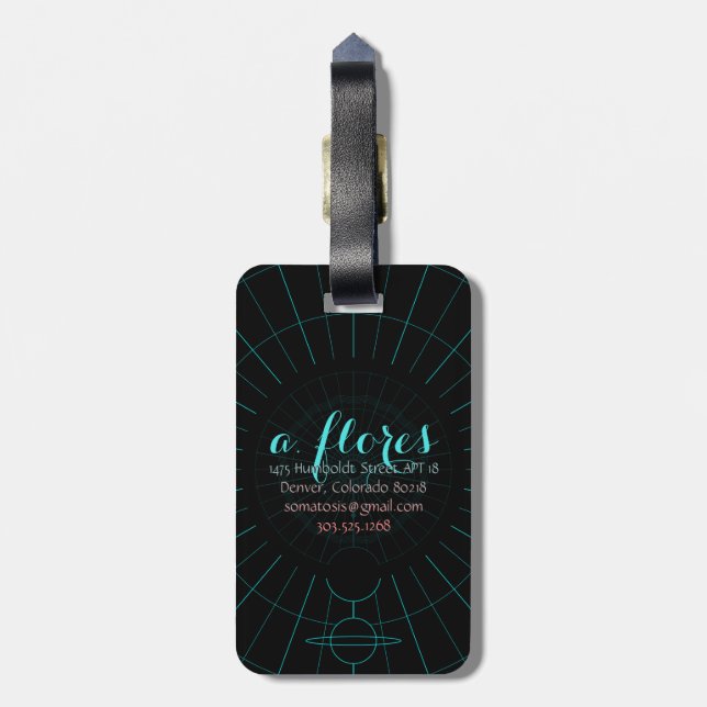 Étiquette À Bagage amour universel (Dos Vertical)