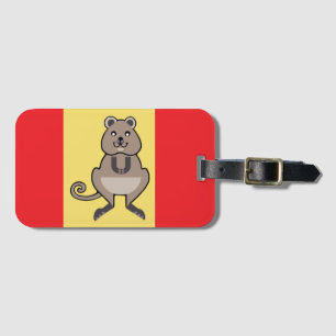 Étiquette À Bagage Amoureux des animaux - Happy QUOKKA -Marsupial -Au