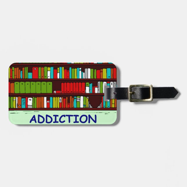 Étiquette À Bagage amoureux des livres (Devant horizontal)