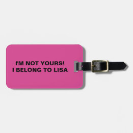 ÉTIQUETTE À BAGAGE AMUSANT PERSONNALISÉ