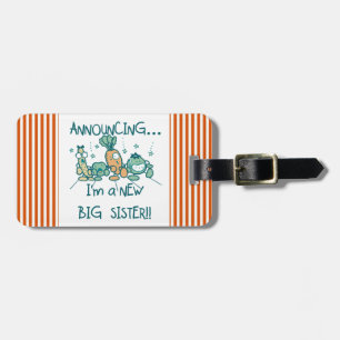 Étiquette À Bagage Amusante nouvelle grande soeur Légume