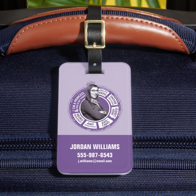 Étiquette À Bagage Amy Farrah Fowler - Graphique d'informations (Insitu Rectoal 2)