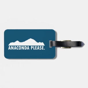 Étiquette À Bagage Anaconda Montana S'il vous plaît