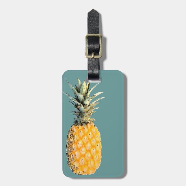 Étiquette À Bagage ananas (Devant Vertical)