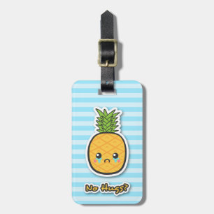 Étiquette À Bagage Ananas triste qui n'obtient aucune étreinte