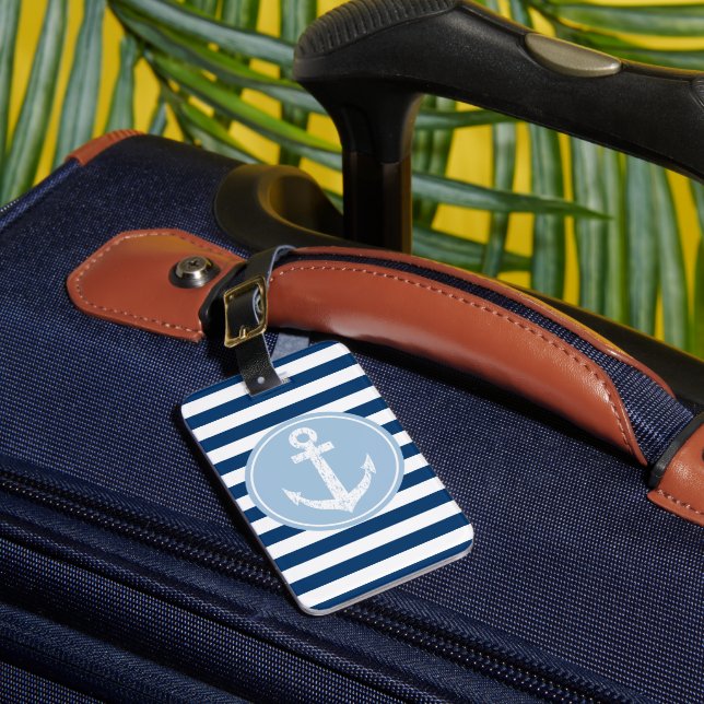 Étiquette À Bagage Ancrage nautique porte bagage de voyage avec rayur (Insitu Rectoal 1)