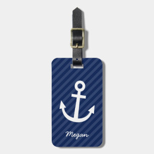 Étiquette À Bagage Ancre nautique de marine