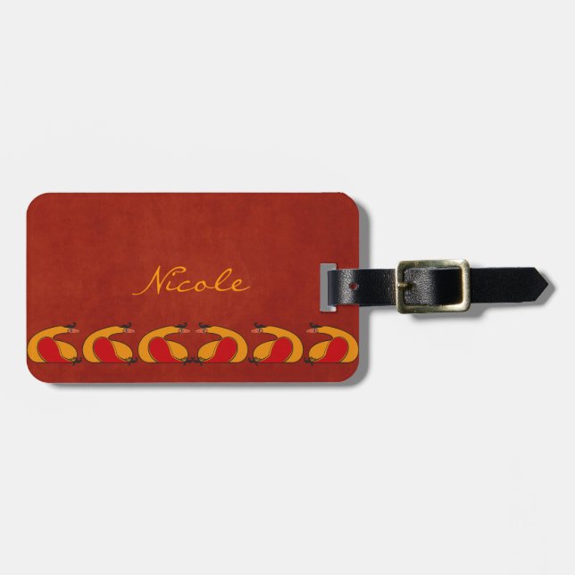 Étiquette À Bagage Andean Lazy BIRD (Devant horizontal)