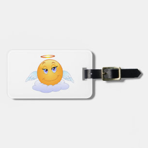 Étiquette À Bagage Angel smiley