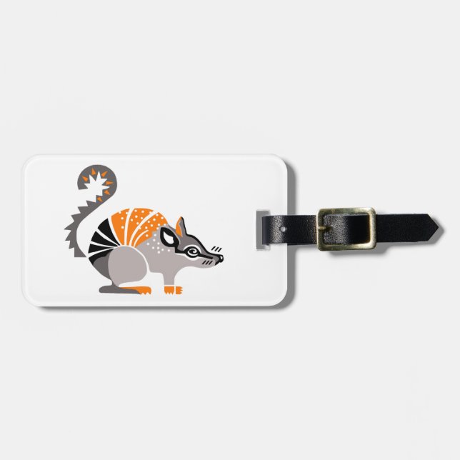 Étiquette À Bagage Animal en voie de disparition - NUMBAT - Faune - M (Devant horizontal)