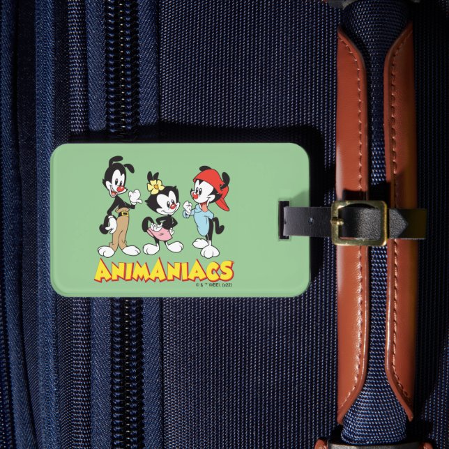 Étiquette À Bagage Animaniacs | Yakko, Dot et Wakko debout (Insitu Rectoal 4)