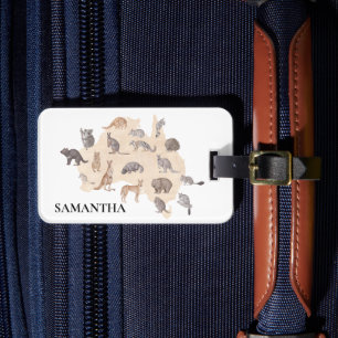 Étiquette À Bagage Animaux aquarelle d'Australie