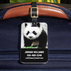 Étiquette À Bagage Animaux de bébés cutest   Baby Panda Bear