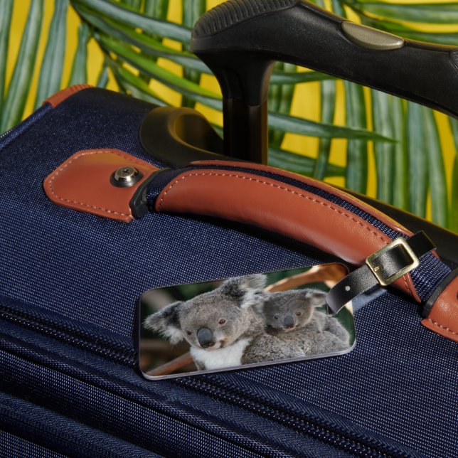 Étiquette À Bagage Animaux de bébés cutest | Koala et Joey (Insitu Rectoal 3)