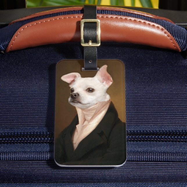 Étiquette À Bagage Animaux de bébés cutest | Royal Chihuahua Portrait (Insitu Rectoal 2)