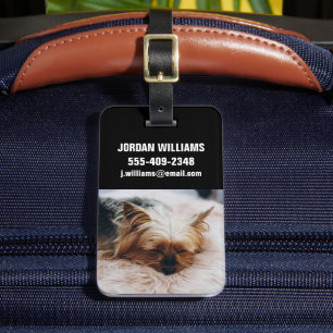 Étiquette À Bagage Animaux de bébés cutest   Yorkshire Terrier