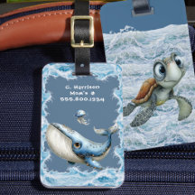 Animaux de mer mignons Enfants Voyage personnalisé