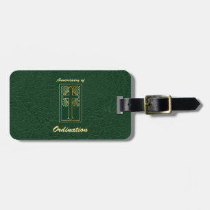 Étiquette À Bagage Anniversaire du prêtre de l'ordination