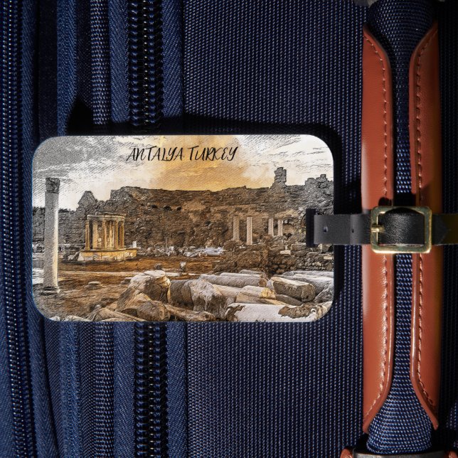 Étiquette À Bagage Antalya Turquie Voyage antique (Insitu Rectoal 4)