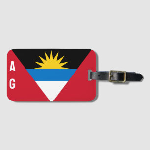 Étiquette À Bagage Antigua et Barbuda Flag