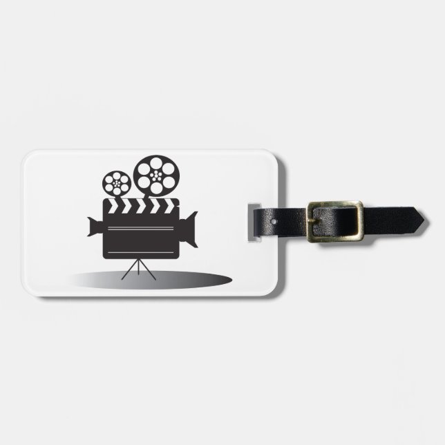 Étiquette À Bagage Appareil-photo de cinématographie (Devant horizontal)