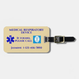 Étiquette À Bagage Appareil respiratoire Médicale CPAP Machine Carry-