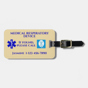 Étiquette À Bagage Appareil respiratoire Médicale CPAP Machine Carry-