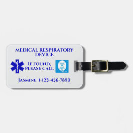 Étiquette À Bagage Appareil respiratoire Médicale CPAP Machine Carry-