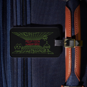 Étiquette À Bagage Aqua Ado Hunger Force Mooninites Logo du jeu