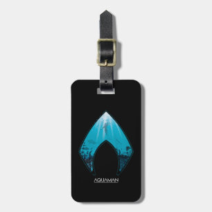 Étiquette À Bagage Aquaman   Voir par Aquaman Logo Ocean Graphic