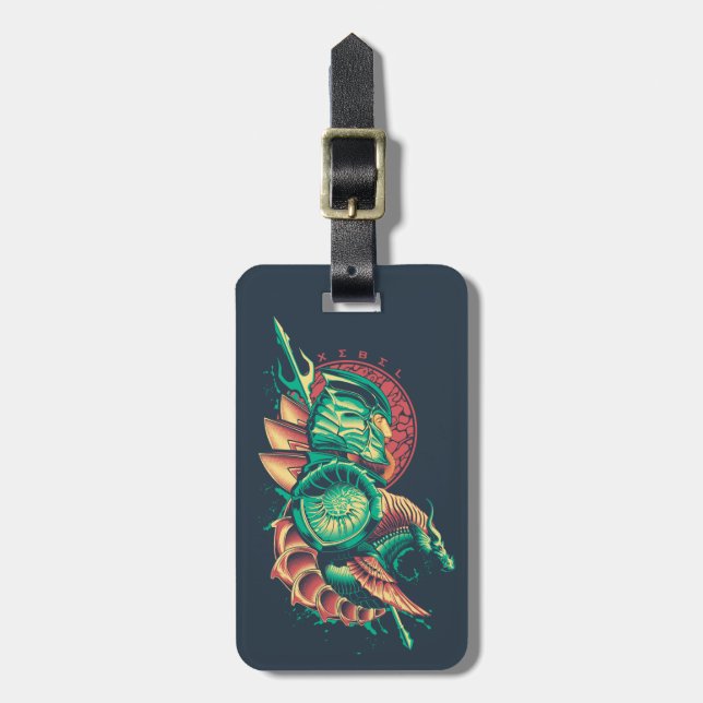 Étiquette À Bagage Aquaman | Xebel King Nereus Graphic (Devant Vertical)