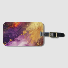 Étiquette À Bagage Aquarelle Abstraite conçue