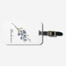 Aquarelle Blueberries Botanique